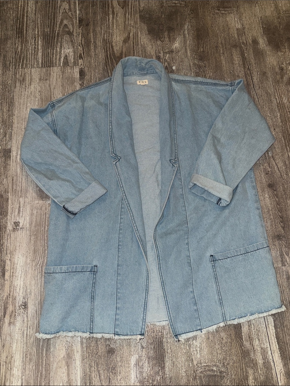 POL Light Blue Denim Shirt Jacket